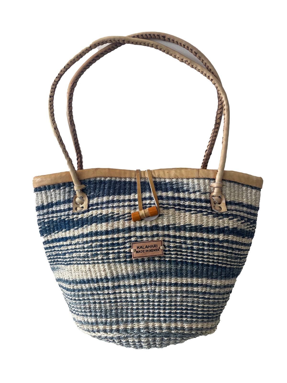 Kenyan Woven Sisal Bag Blue
